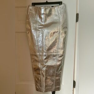 NWT Retrofete leather skirt